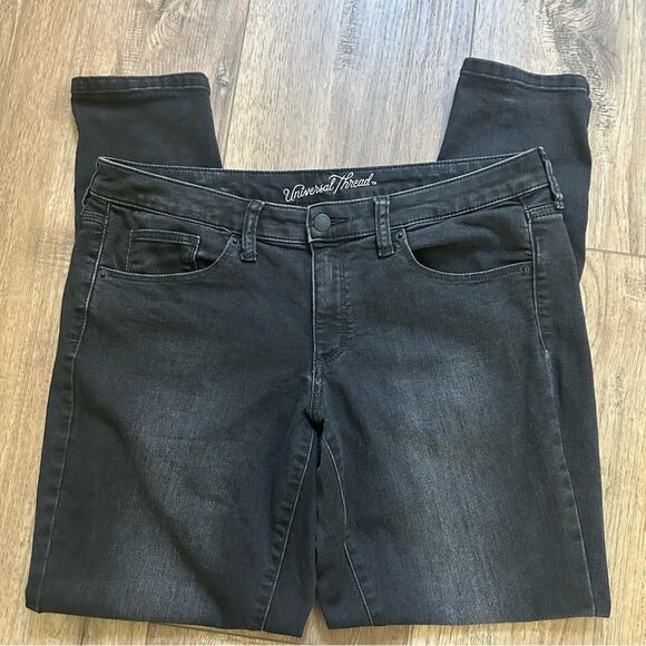 Universal Thread Mid-Rise Skinny Jeans, Women’s Black Denim, Size 10/30 SHORT - Picture 2 of 11